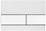 Przycisk spłukujący TECEsquare do WC, szkło białe, przyciski białe 9.240.800 9240800