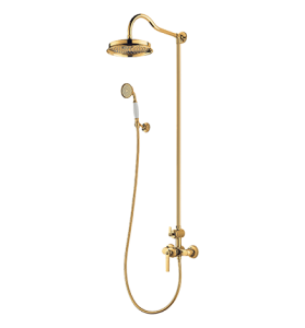 Zestaw prysznicowy, natynkowy, złoty Omnires ARMANCE AM5244GL