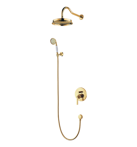 Zestaw prysznicowy podtynkowy, złoty Omnires ARMANCE SYSAM10GL