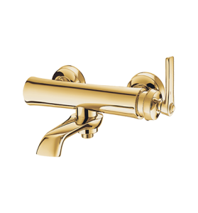 Bateria wannowa natynkowa, złoto Omnires Armance AM5230GL