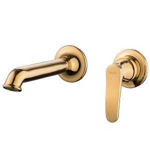 Bateria umywalkowa podtynkowa złoto PVD Omnires ART DECO AD5115GL