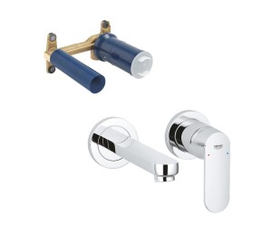 Bateria umywalkowa 2 - otworowa kompletna GROHE Eurosmart Cosmopolitan 19381000 + 23571000