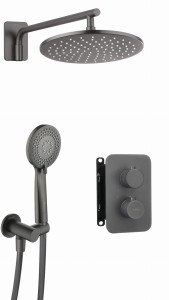 Zestaw prysznicowy podtynkowy z BOXem termostatycznym titanium Deante BXYZDEBT