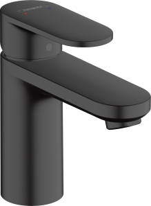 Bateria umywalkowa stojąca z korkiem Hansgrohe Vernis Blend 100 czarny mat  71551670