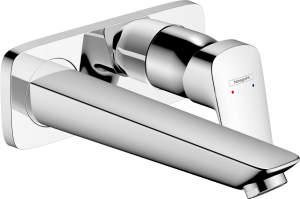 Bateria umywalkowa podtynkowa ścienna Hansgrohe LOGIS z wylewką 195 mm - element zewnętrzny 71220000 