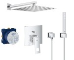 Zestaw natryskowy podtynkowy, bateria Grohe Eurocube 24062000 Nowy Model, Euphoria Cube, deszczownica 40 cm  - 11472