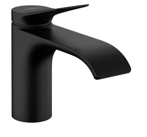 Bateria umywalkowa stojąca z korkiem HANSGROGE Vivenis czarny mat 75010670