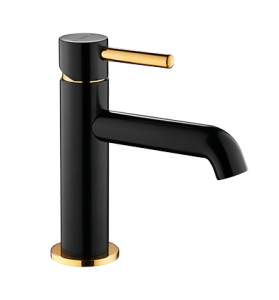 Bateria umywalkowa, Omnires Y czarny półmat/złoty Y1210NBLGL