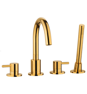 Bateria wannowa, 4-otworowa Omnires, złoto Y1232GL