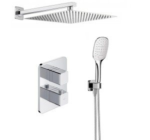 Zestaw natryskowy podtynkowy termostatyczny z Omnires Parma + 20 cm - 10046