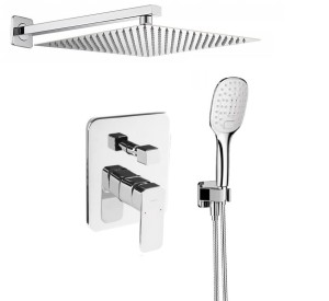 Zestaw natryskowy podtynkowy z baterią Omnires Apure + 30 cm - 10302