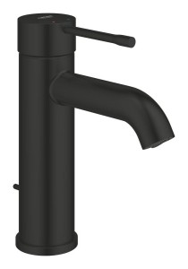Bateria umywalkowa stojąca z korkiem Grohe Essence czarny mat 235892431