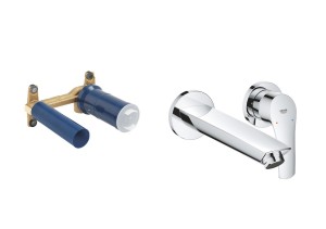 Bateria umywalkowa podtynkowa Grohe Eurosmart z elementem podtynkowym chrom  29338003 + 23571000