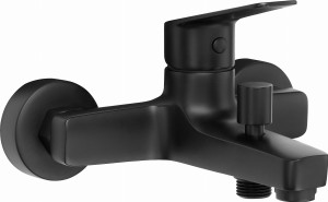 Bateria wannowa ścienna czarny mat Deante Jasmin Nero BGJ N10M