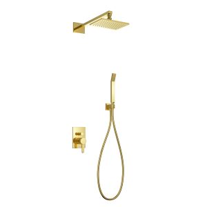 Zestaw natryskowy podtynkowy, złoto PVD, Omnires Darling SYSDA18GL