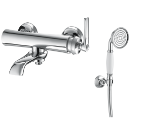 Bateria wannowa natynkowa  chrom Omnires Armance AM5230CR + Armance-PCR