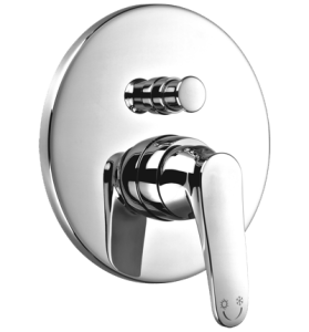 Bateria wannowa, podtynkowa, chrom Omnires Art Deco AD5135CR