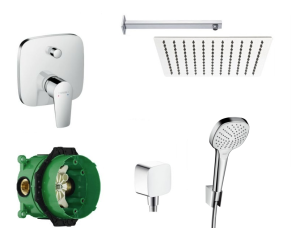 Zestaw natryskowy podtynkowy Hansgrohe Talis E  + Estiva 25cm - 10317